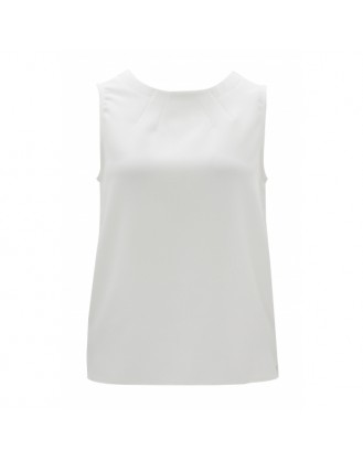 White top with fine detail in the back